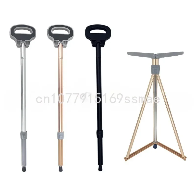 

Многофункциональные трекинговые палки, легкая и портативная промежность, Складное Сиденье для тростника