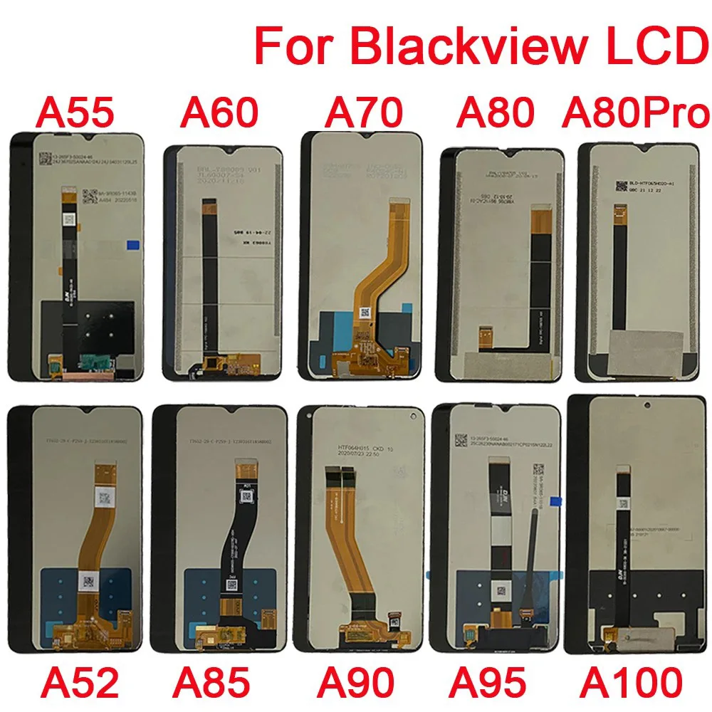 

For Blackview A52 A55 A60 A70 A80 Pro A85 A90 A95 A100 LCD Display Touch Screen Digitizer Assembly Blackview A80S A80 Plus LCD