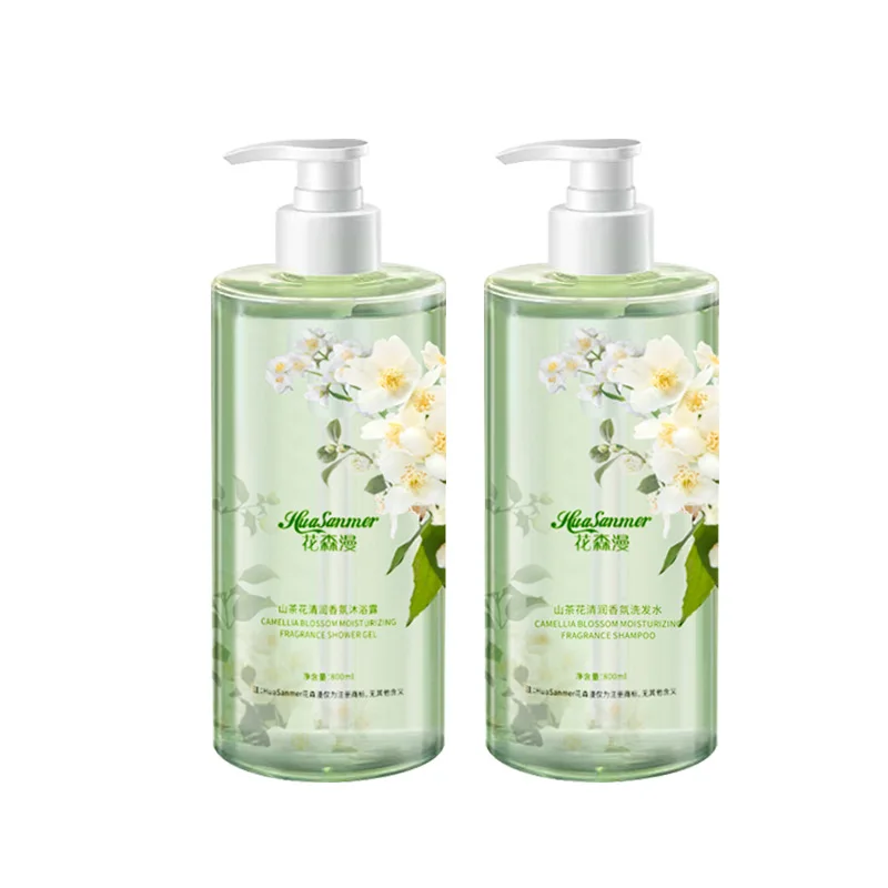 Camellia Fragrance Body Wash 800ml Hydrating Rejuvenation Oil Control Fluffy Fragrant Shampoo Shower Gel