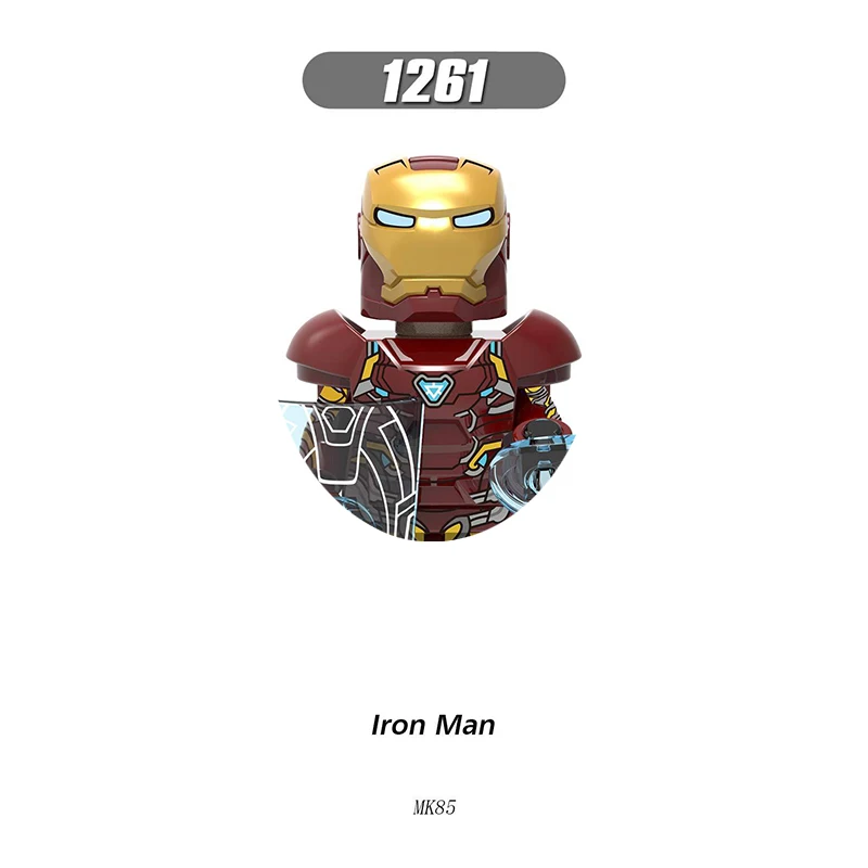 Iron Man Bausteine für Spielzeug und Geschenke, Mini-Actionfiguren, Kinder-Bausteine für Partygeschenke