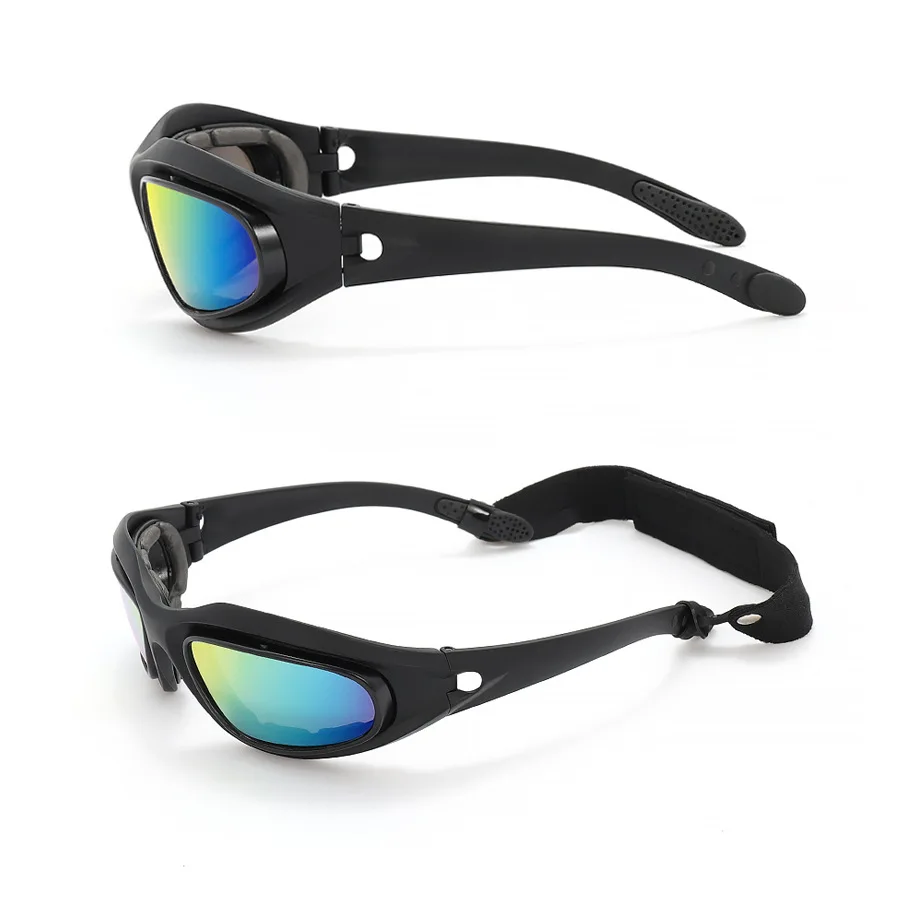 TR90 Polarized C5 Tactical Glasses Military Men Hunting Shooting Airsoft Goggles 4 Lens Outdoor Sport Hiking Glasses