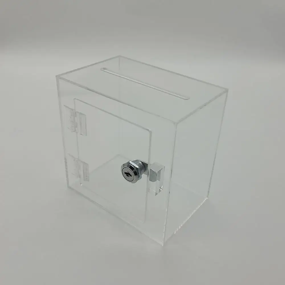 Kids Savings Box Vote Storage Box Locked Acrylic Money Box with Ideal Savings Solution for Adults Children for Gifting