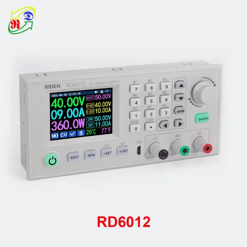RD RD6012 USB DC DC Digital Control Variable Stabilized Adjustable Buck Voltage Lab Power Supply Converter 60V12A Charge Battery