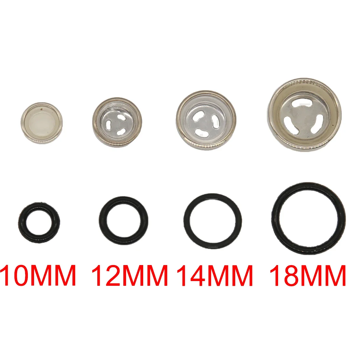 1Pc Universal 10mm 12mm 14mm 18mm Motorcycle Sight Glass Oil Sight Glass With Seal For Brake Pump Brake Cylinder Wholesale