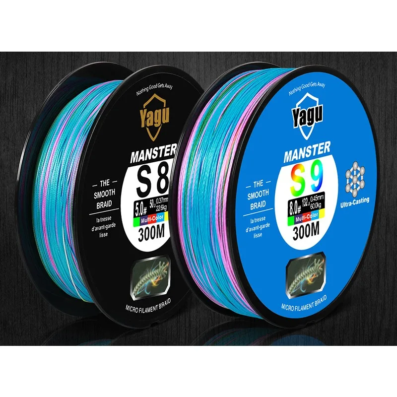 

JINGYU 8/9X Strong Horse Japanese Original Silk Raft PE Fishing Line Friction and Bite Resistance Fishing Line 300M 10M1color