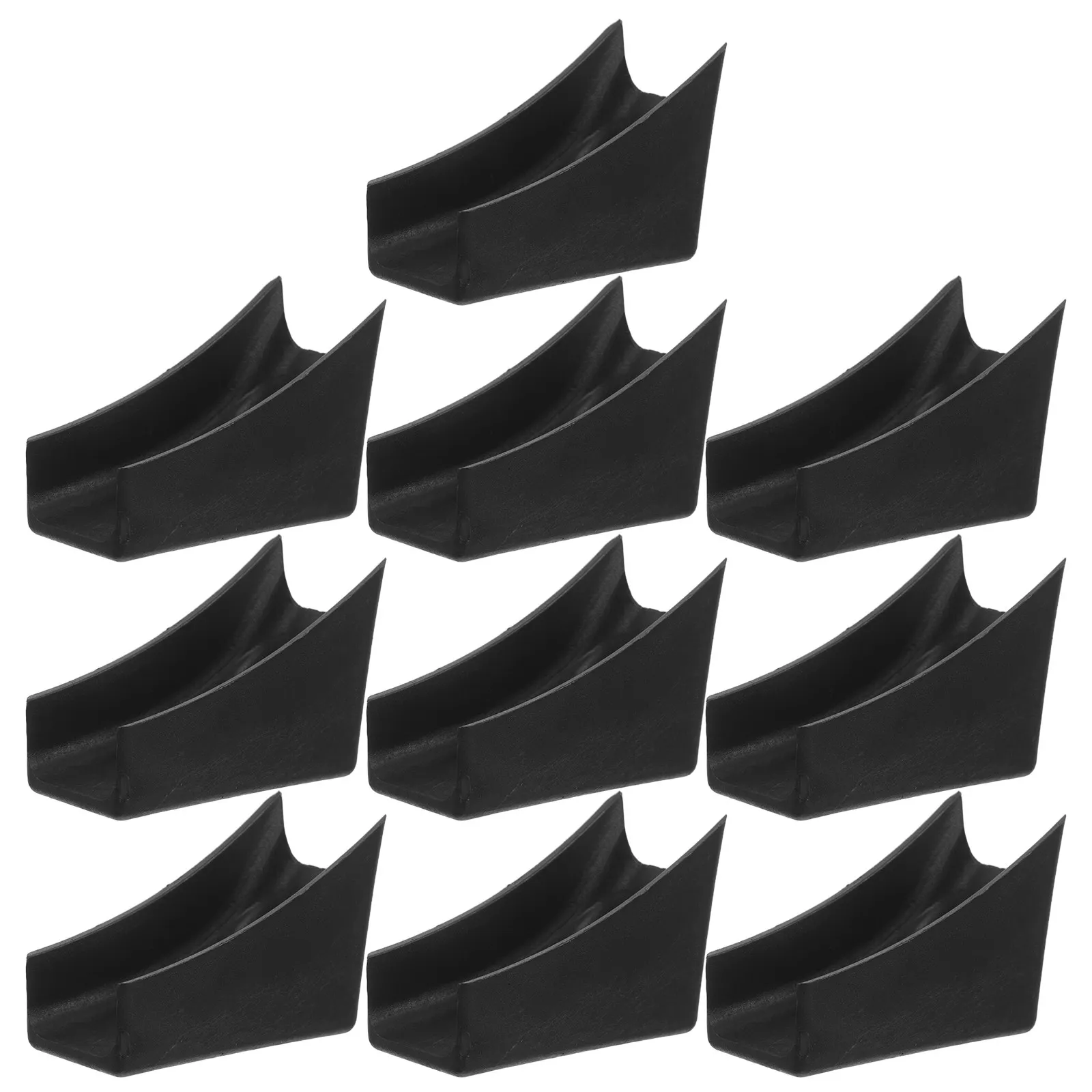 10Pcs Office Chair Leg Pads Rectangle U Shaped Anti Tilt Foot Covers Protect Hardwood Floors Noise Reducing Chair Feet Floor