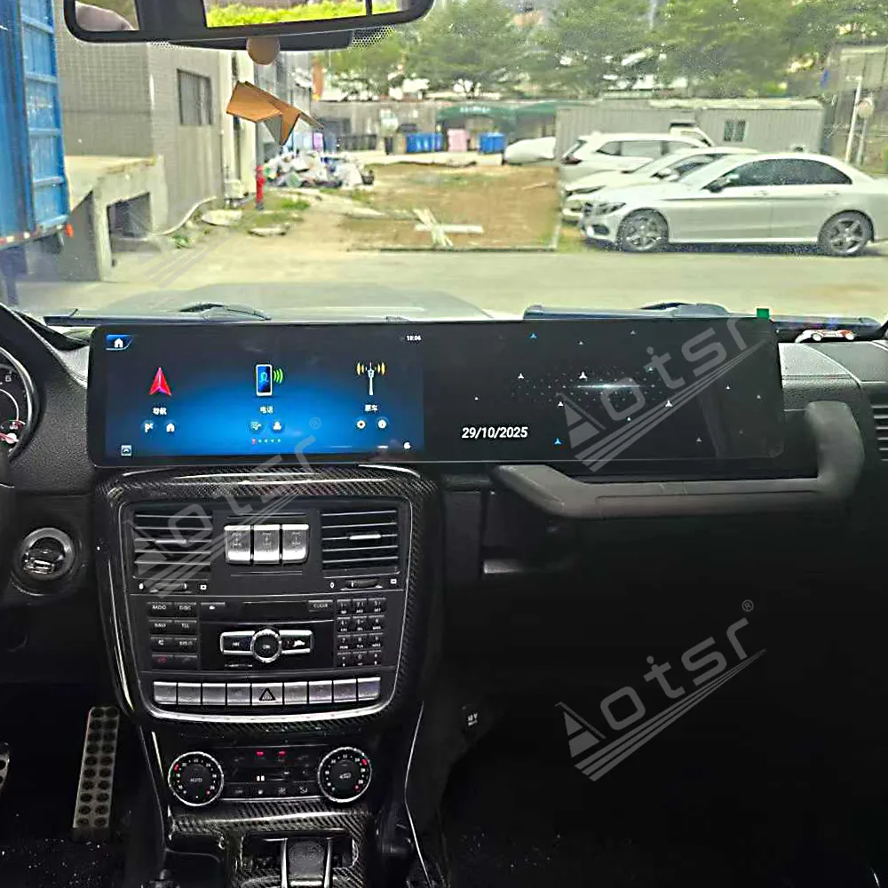 

Двойной 12,8-дюймовый автомобильный GPS-навигатор с CarPlay для Mercedes-Benz G-Class 2013-2018, автомобильные аксессуары, стереоприемник