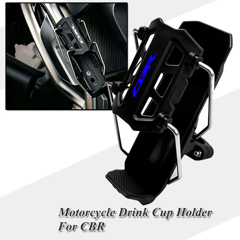 Motorcycle Beverage Water Bottle Stand For Honda CBR 125 250 300 600 900 954 1000 CBR1000RR CBR600RR CBR300RR Drink Cup Holder