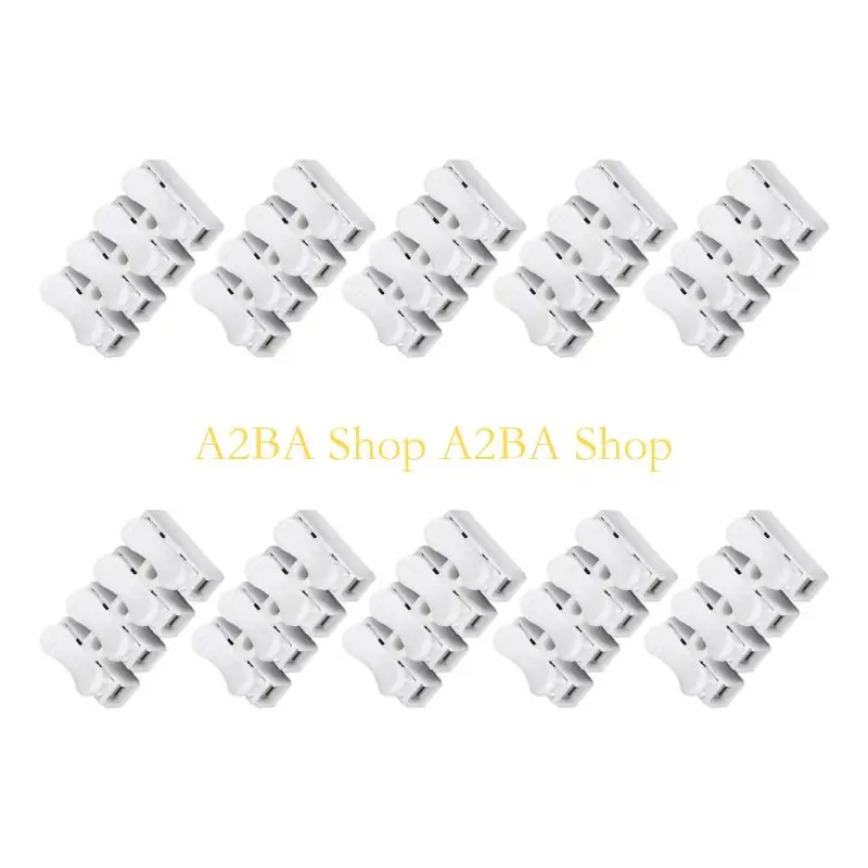A2BA Tool Less Electrical Terminal Block Quick Press To Connection Heat Resistant
