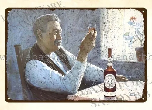 Jesse More Bourbon whiskey metal tin sign art prints online