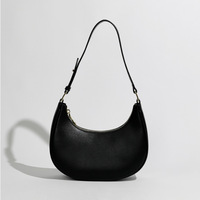 2025 Women's Luxury Baguette Crossbody Bag Vintage Crescent Hobo Shoulder Purse Minimalist Underarm Handbag