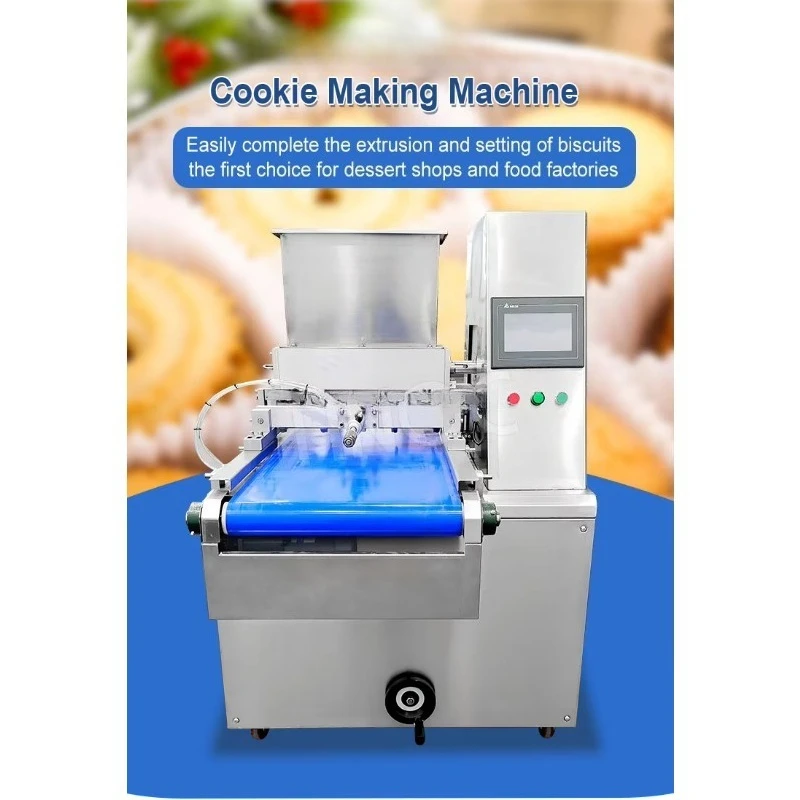 Automatic Biscuit Make Machine Decorate Extruder Drop Cutter Fortune Depositor Cookie Macaron Biscuit Make Machine Customized