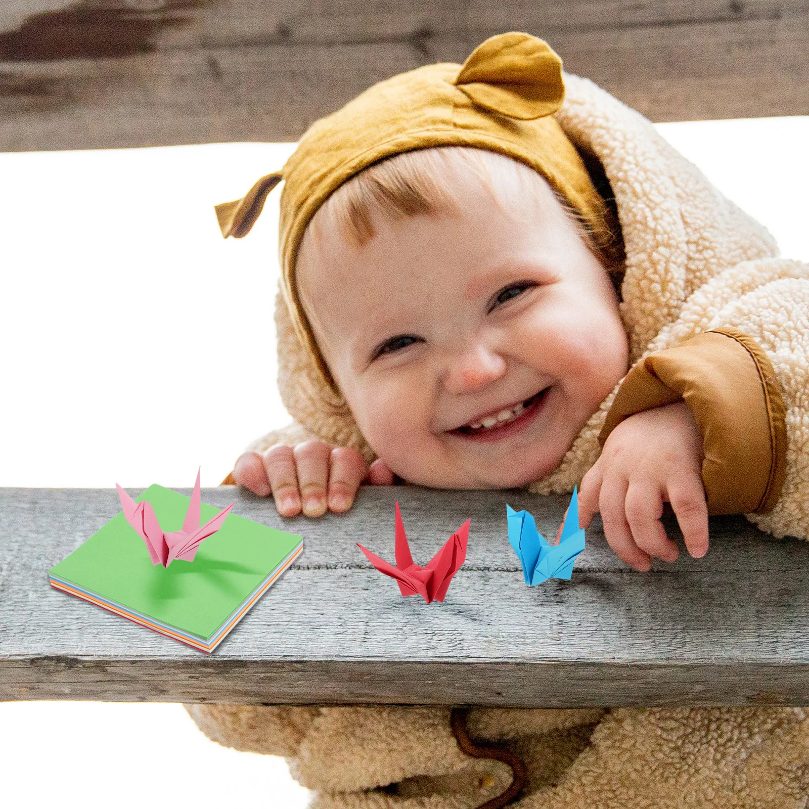 500 fogli di carta origami quadrata bifacciale carta pieghevole colorata per artigianato creativo fai da te uso educativo decorazioni natalizie