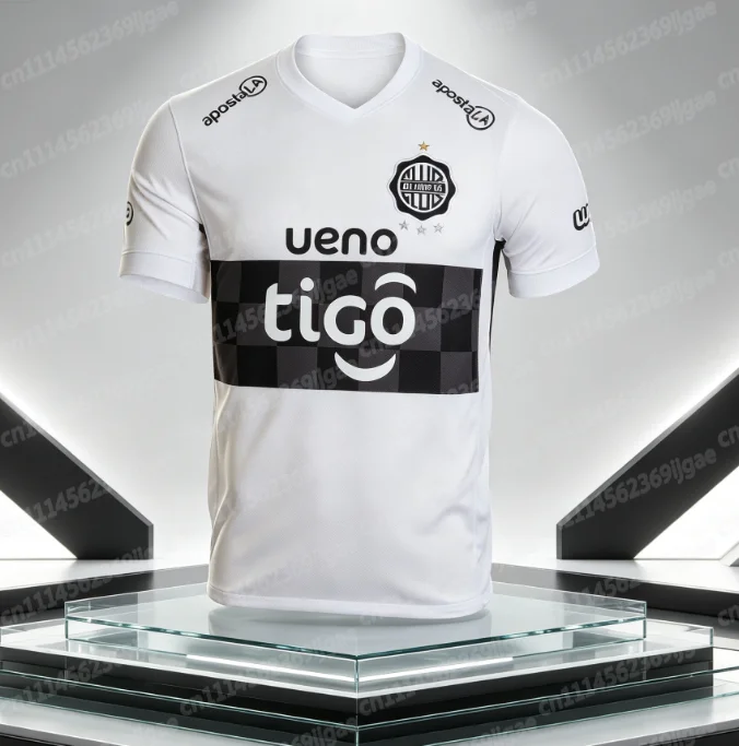 Paraguay Asuncion Olympia Olimpia Asuncion Heim-Fußballtrikot Trainings-Sommer-Sporttrikot Herren T-Shirt Familien-Set – Detail 4