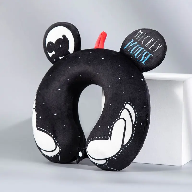 Disney Mickey Winnie the Pooh New Cartoon Cute Men and Women Memory Foam Travel Neck Pillow Office Nap U-Shaped Pillow Gift