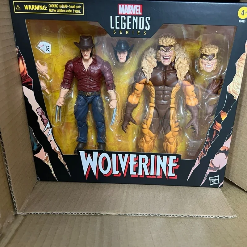 Wolverine 50th Marvel Legends Series Anniversary Marvel\'s Logan Vs Sabretooth Collectible 6-inch Action Figure Gift