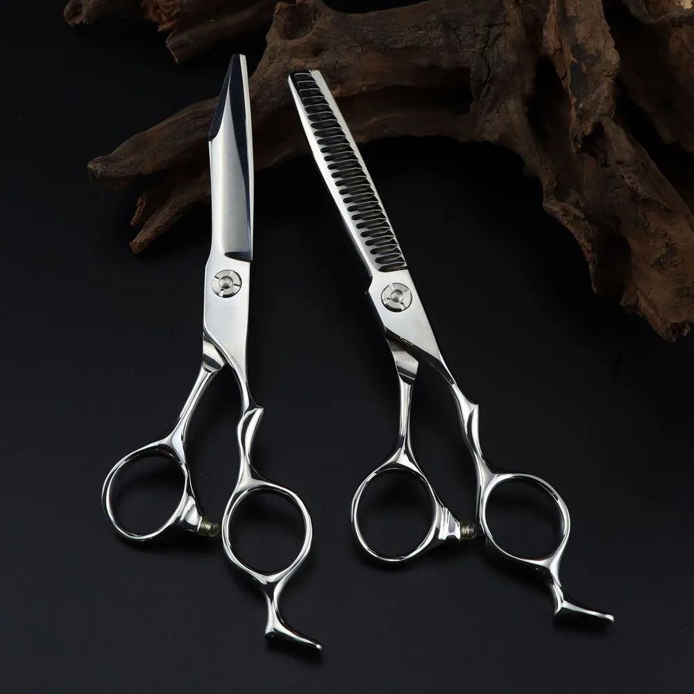 

Professional JP 440c steel 6 '' scissor Upscale hair scissors haircut thinning barber makas cutting shears hairdressing scissors