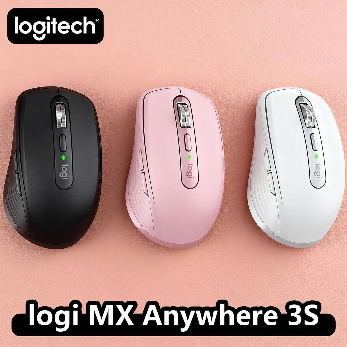 

Logitech MX Anywhere 3S Wireless Mouse, 8000 DPI Darkfield, MagSpeed, 10m, Windows/iPad Logitech Multi Style Mouse