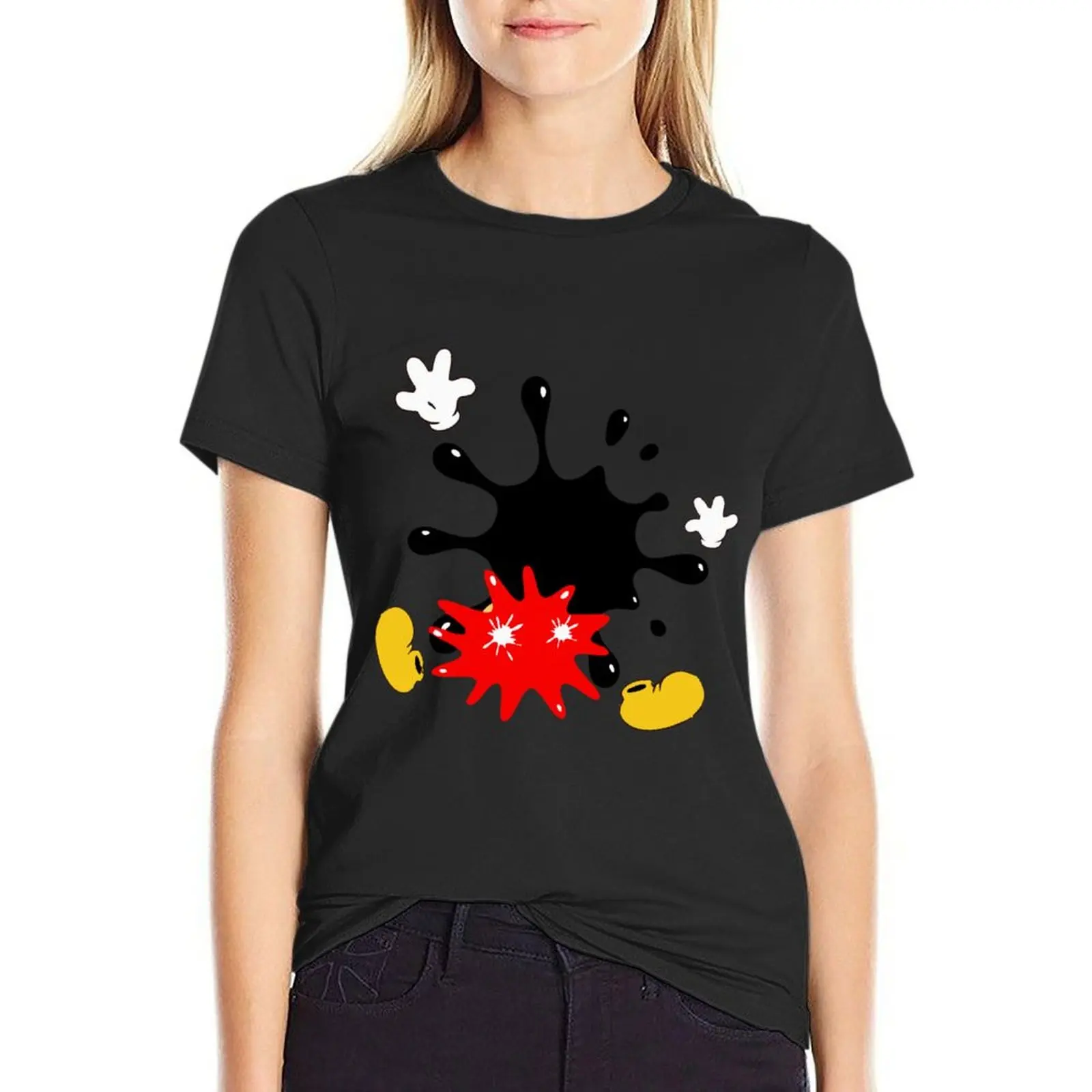 

Mouse T-Shirt animal print shirt for girls customs design your own quick drying Top Women