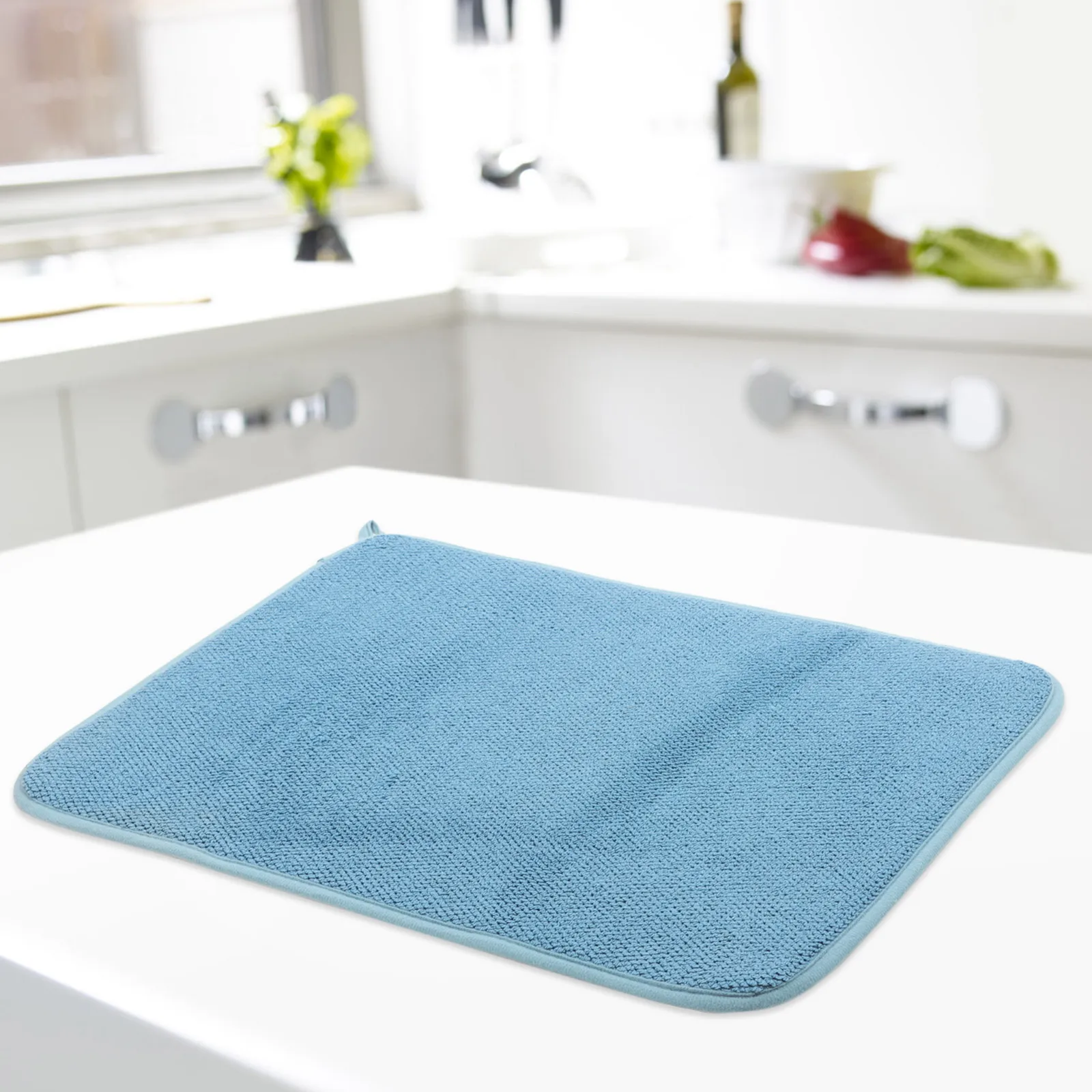 

Large Microfiber Dish Drying Mat High Performance Water Absorption Countertop Kitchen Draining Mat Multi Use Drying Cushion Pad