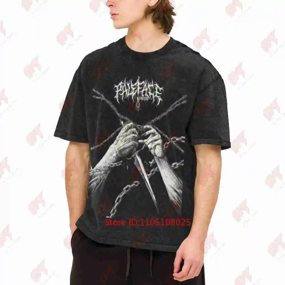 Paleface Swiss Knife Deathcore Vintage Washed Tee Pure Cotton T-Shirt