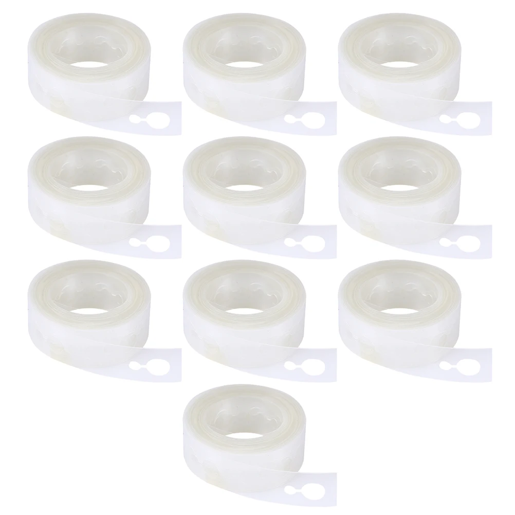 

10 Rolls Balloon Chain Wedding Supplies Fix Strips Party Decorating for Tape Chains Irregular Plastic Strap