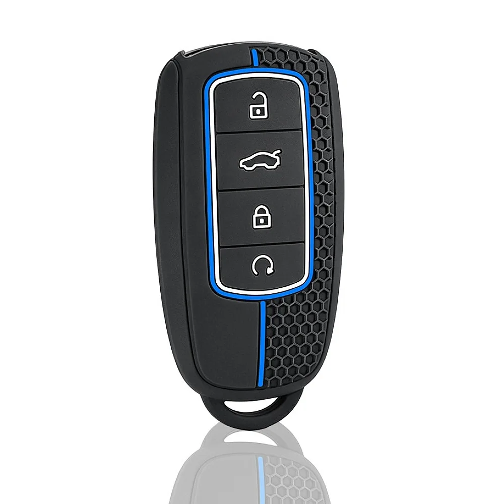 Silicone Car Key Fob Cover Sport Racing Style Auto Key Shell For Chery Omoda 5 C5 Tigo 7 8 Pro Max Plus Arrizo 5