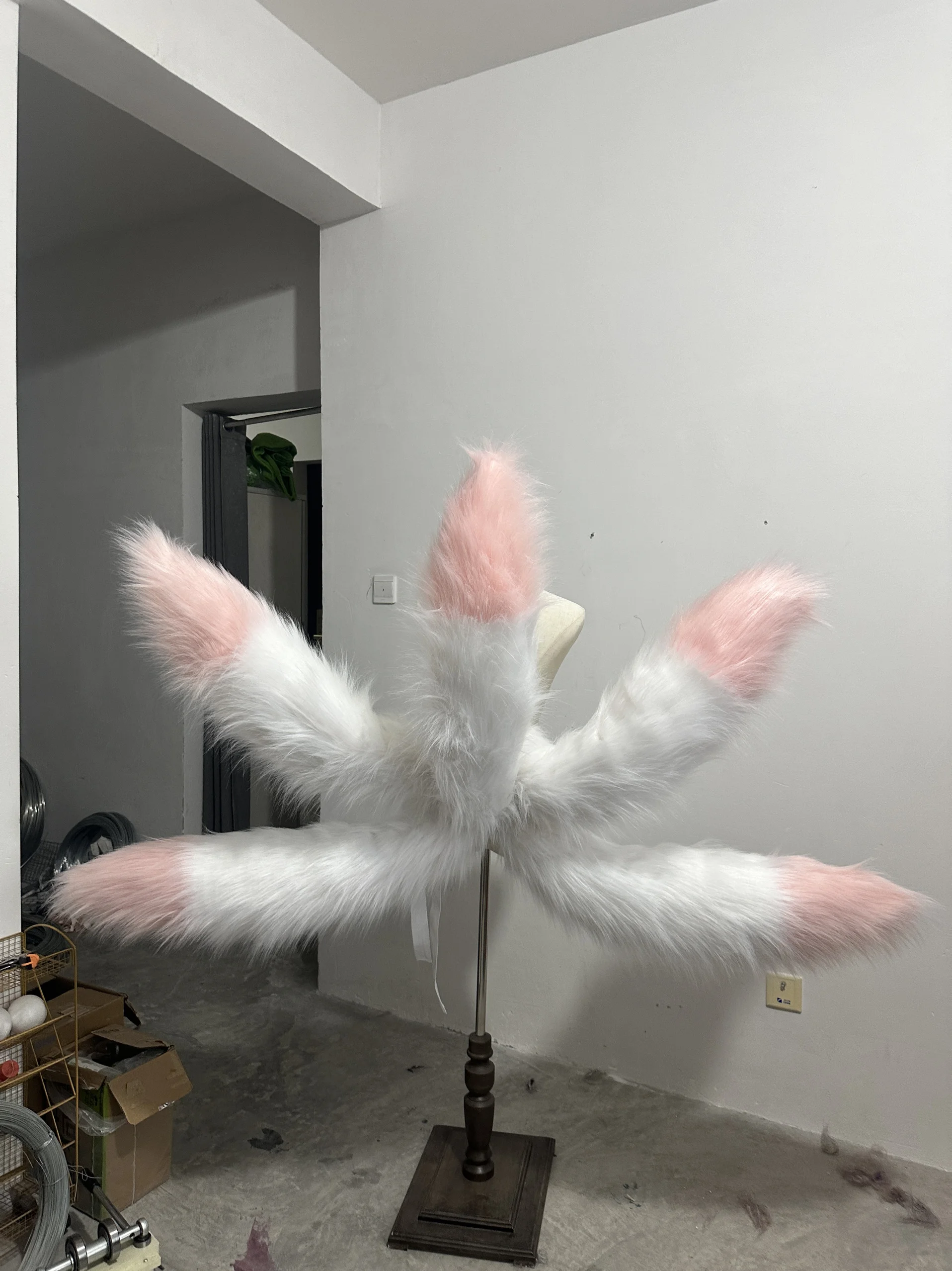 New Honkai Star Rail Tingyun Cosplay Prop 5 Tails White Pink For Game Party Costume Accessories Custom Made