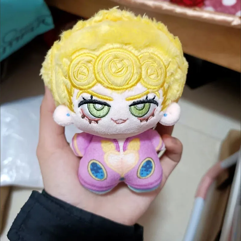 

10CM Cute Key Chain Anime JOJO Bizarre Adventure Giorno Giovanna Cartoon Pendants Backpack Printed Starfish Doll Toys Gift