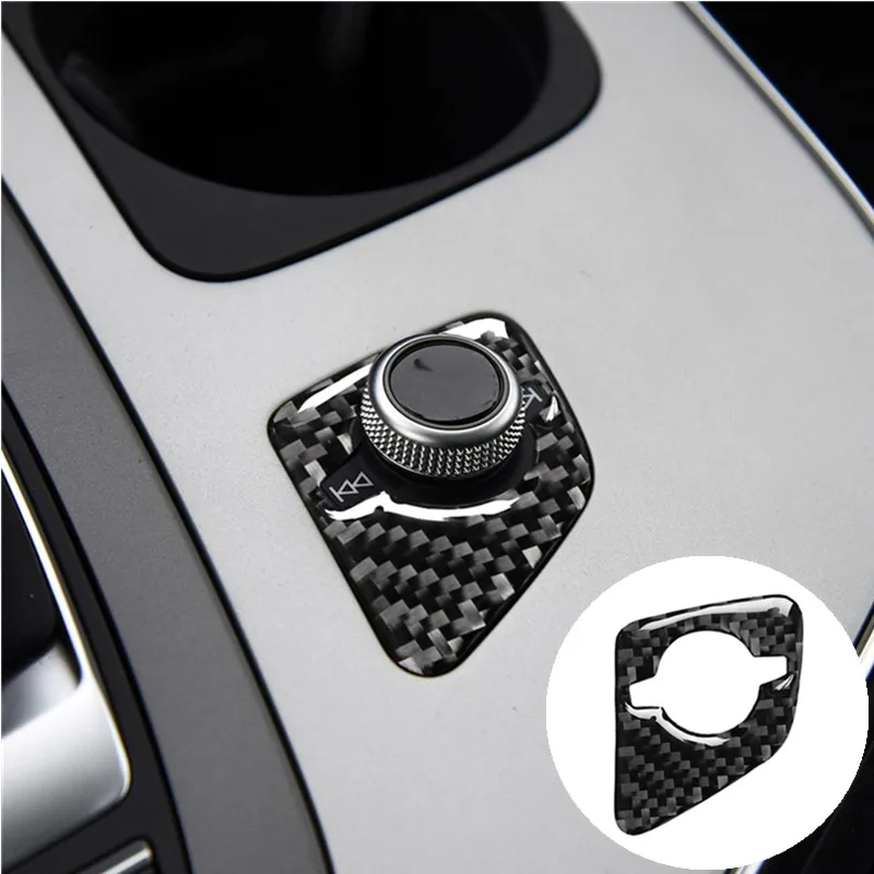 

Car Interior Accessories Carbon Fiber Speaker Switch Button Cover Trim Stickers For Audi Q7 4M 2016 2017 2018 2019 Years