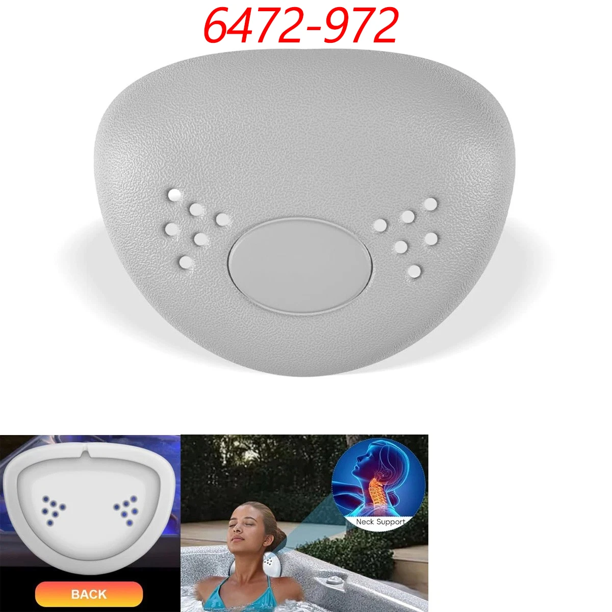 TM 6455-452 Almofada de spas para banheira de hidromassagem para modelos de Bahia de água doce 6472-972, Cayman, Lagunas, Palermo Spas (2003-2004)