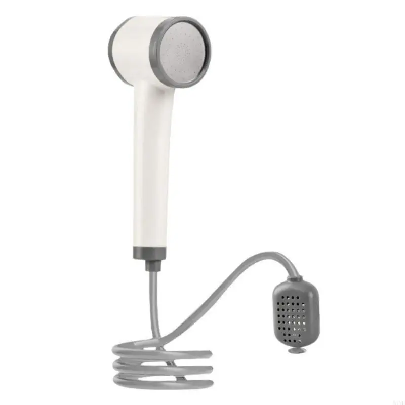 Easy Carry Outdoor Shower with Powerful Water Pressure & LED Temperature Display Easy to Carry Device for Camping & Travel M4YD