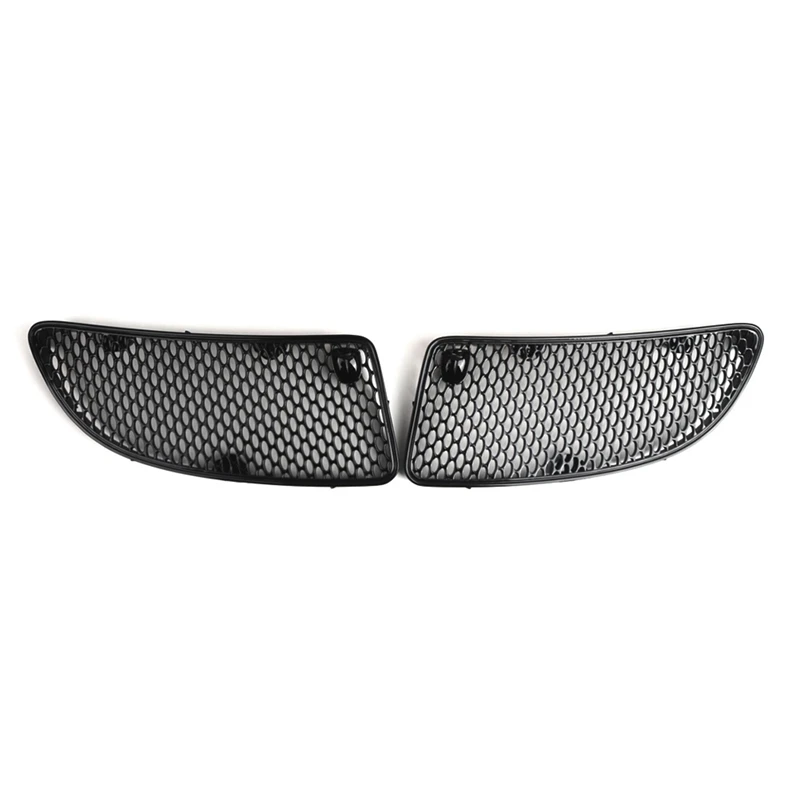 Glossy Black Front Left+Right Hood Vent Grille For Mercedes Benz R171 SLK280 SLK300 SLK350 05-11 1718800385 1718800285