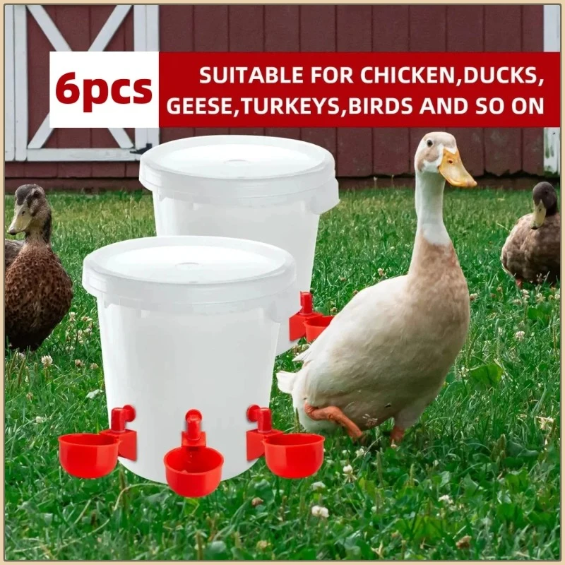 New Poultry Water Dispenser Chicken Goose Universal Automatic Drinker Plastic Water Feeder Quail Drinker Farm Yard Accessories