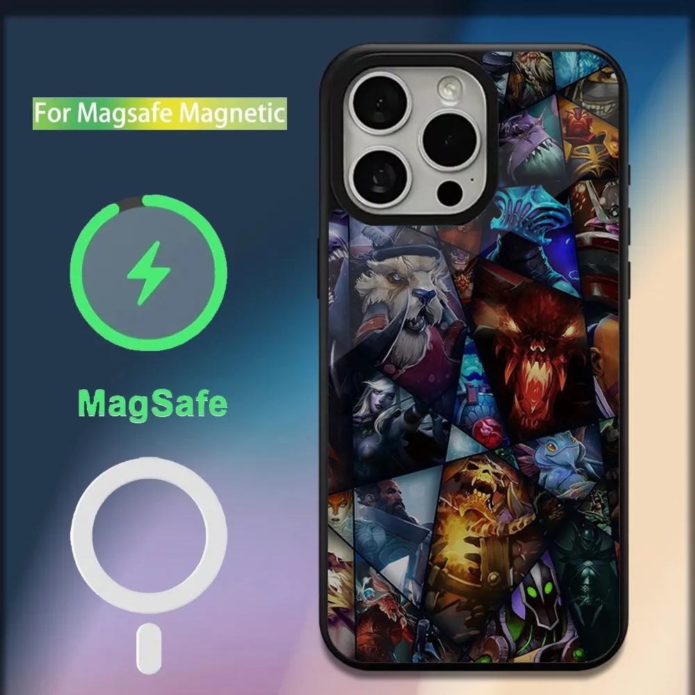 حافظة هاتف D-Dota 2 الرائعة لهاتف iPhone 16,15,14,13,12,11,Plus,Pro,Max, Mini Magsafe شحن لاسلكي مغناطيسي #4