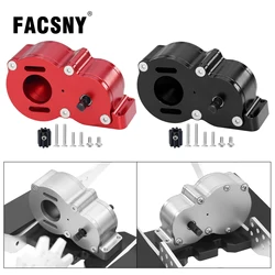 Full Metal Gearbox Middle Transmission Box With Motor Gear For 1/10 RC Crawler SCX10 II III 90046 LCG Chassis Upgrades Parts
