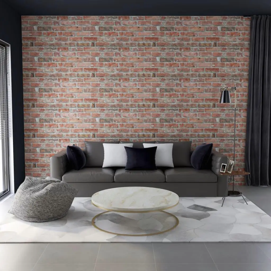 10 Pcs Red Brick Design 3D Wall Panels - Lightweight EPS Decorative Tiles