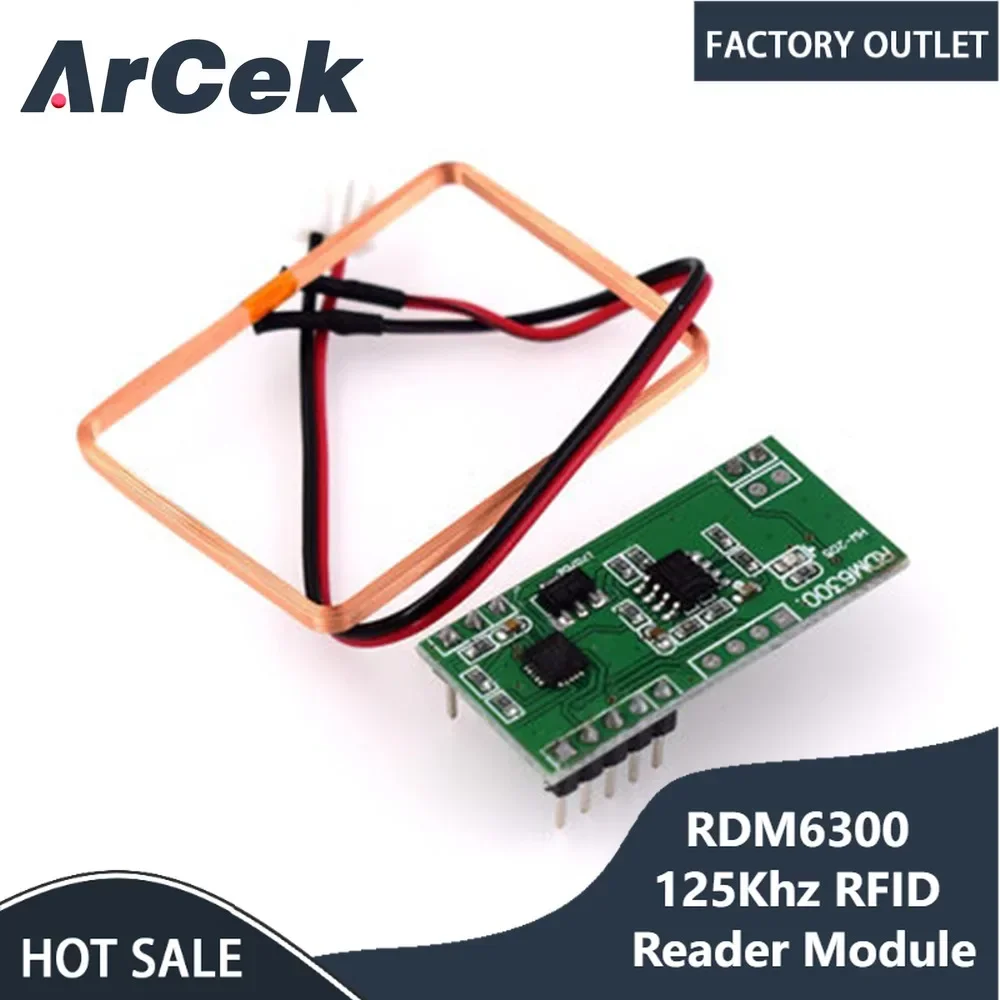 modulo leitor rfid para arduino sistema de controle de acesso saida uart kit faca voce mesmo rdm6300 125khz dc 5v rdm630 01