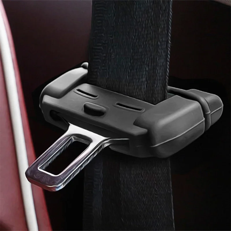 Soft Silica Gel Safety Seat Belt Lock Buckle Plug Protective Cover Anti-Scratch Dust Protection Car Styling Black Red Blue