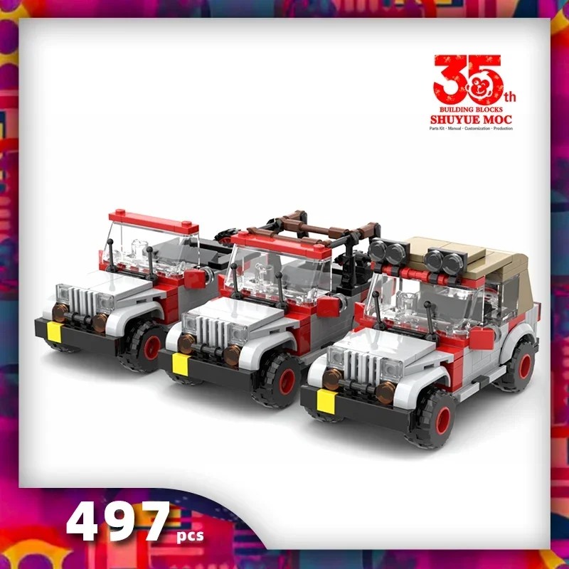 

SyMOC SUV Speed City Car Racer Классические внедорожные строительные блоки Brick Racing Супертехника Креативный гаражный набор «сделай сам»