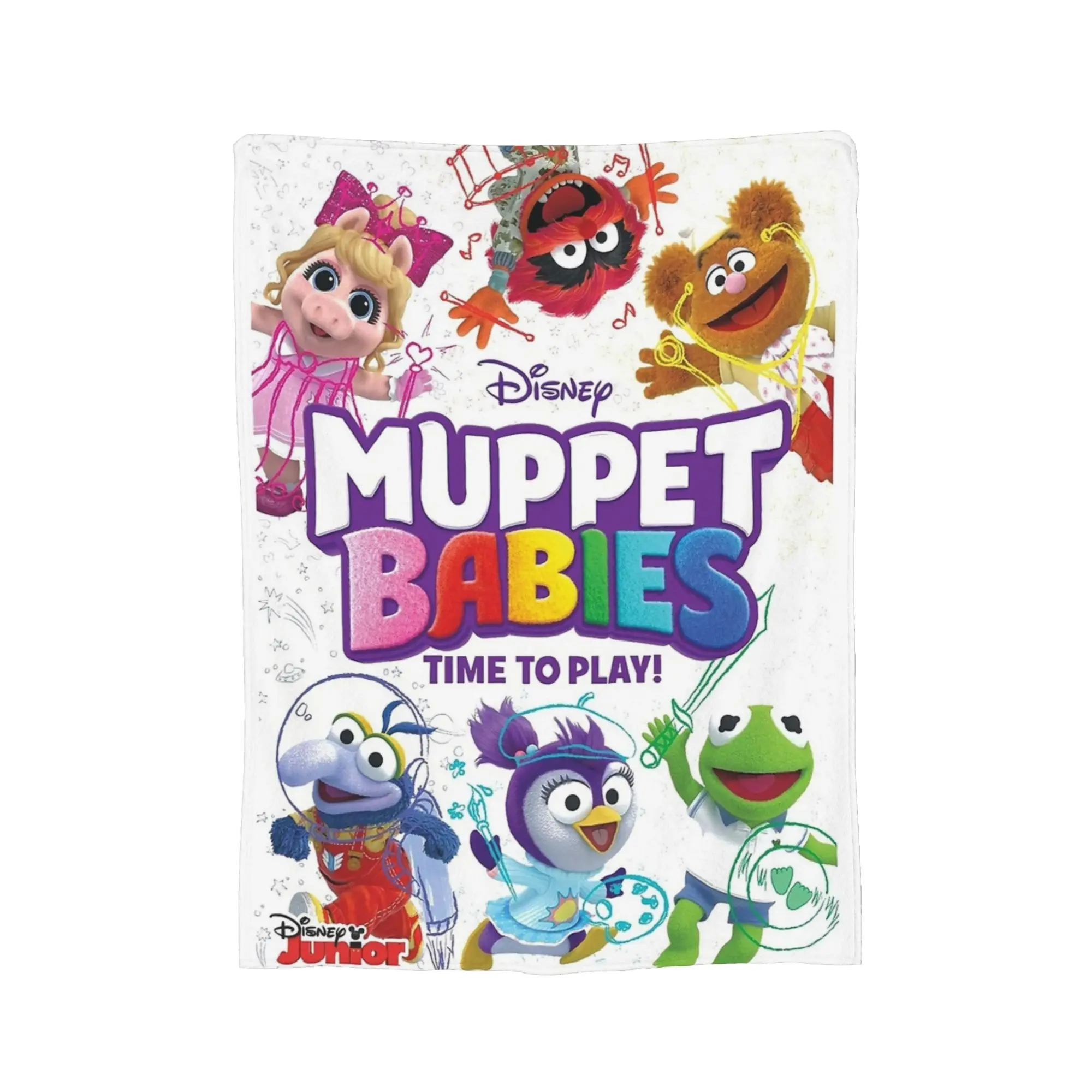 The Muppet Babies Time to Play Blankets  Flannel Funny Breathable Throw Blankets for Home  Winter