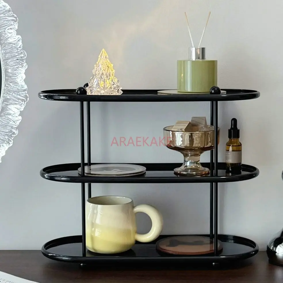

1pcs Cup storage shelf, high-end feel, light luxury coffee cup, tea cup, desktop shelf, cosmetics display shelf