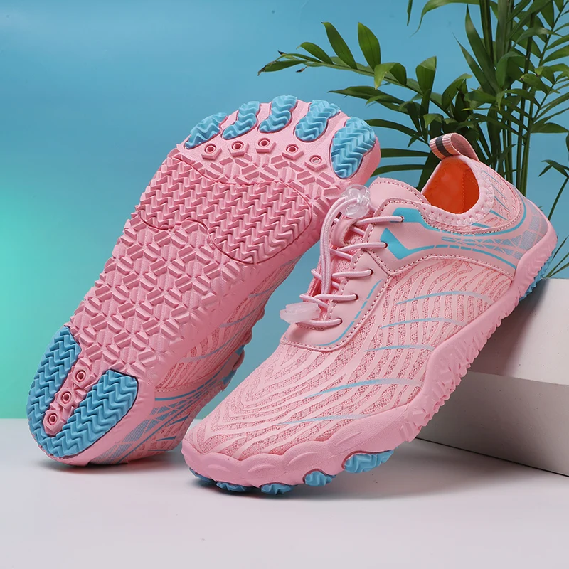

2026 New Fashion Water Sneakers for Men Women Quick-drying Five Fingers Shoes Big Size 46 Non-slip Barefoot Shoe zapatos de agua