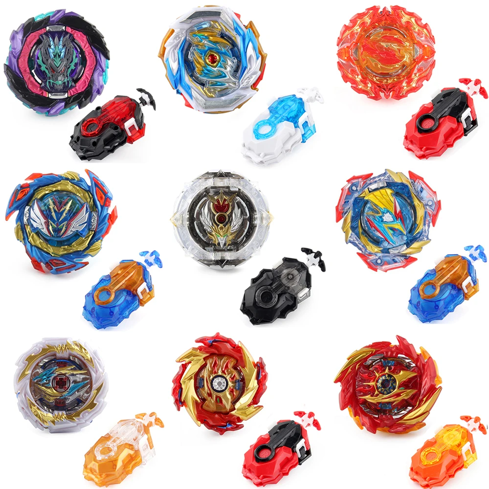 Bables Blablade Burst Bey Metal Spinning Top Battle Gyro Toy with Sparking String Launcher Set Children Boys Christmas Gift