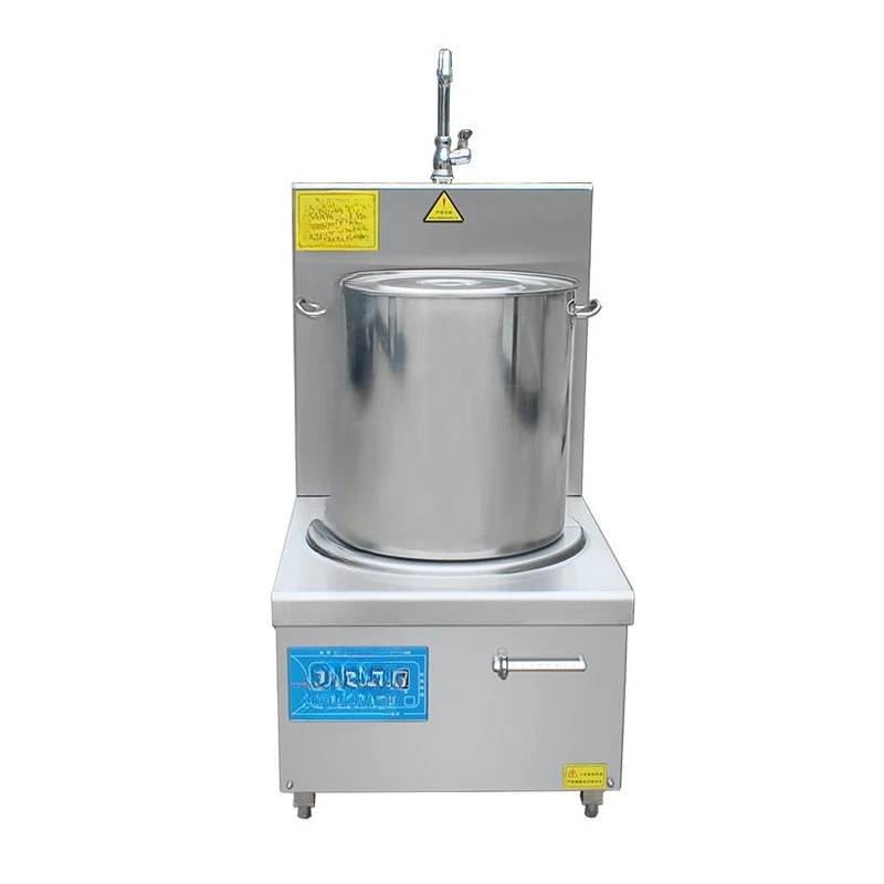Commercial low soup stove canteen kitchen equipment, single head low soup stove 220/380V braised electromagnetic soup stove