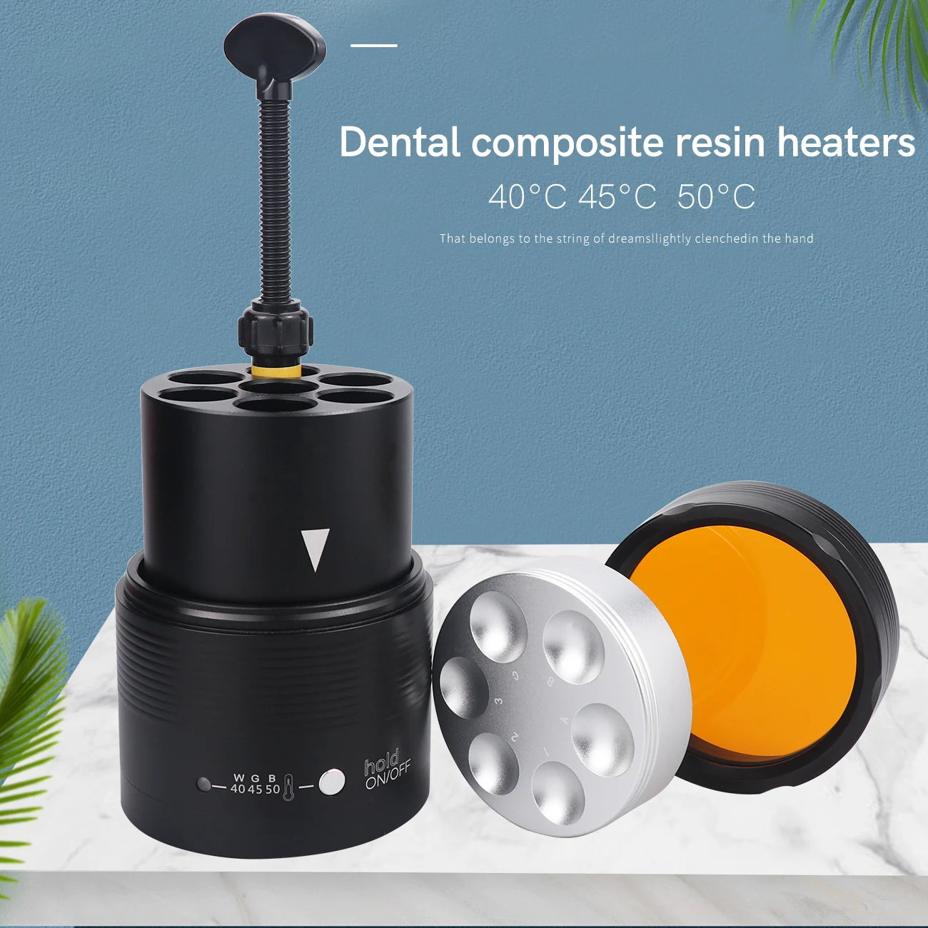 24W Dental Resin Heater Composite Material Soften 40/45/50℃ Heating Warmer With Plate Dentist Equipment Teeth Whitening