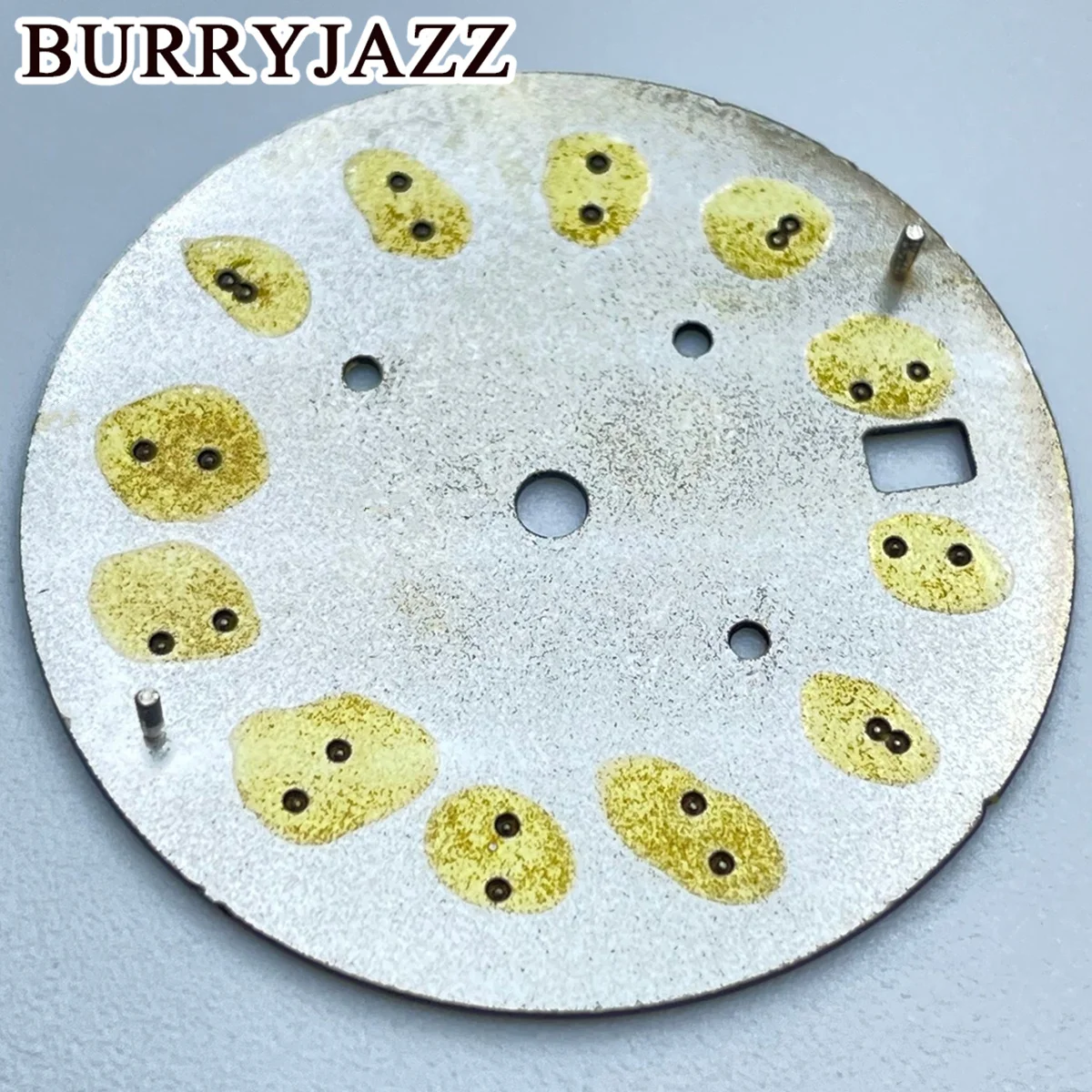 BURRYJAZZ 32,5 мм, 6-стрелочный зеленый светящийся циферблат, используемый для кварцевого механизма VK63 VK63A, индикатор синхронизации, аксессуары для модификации часов