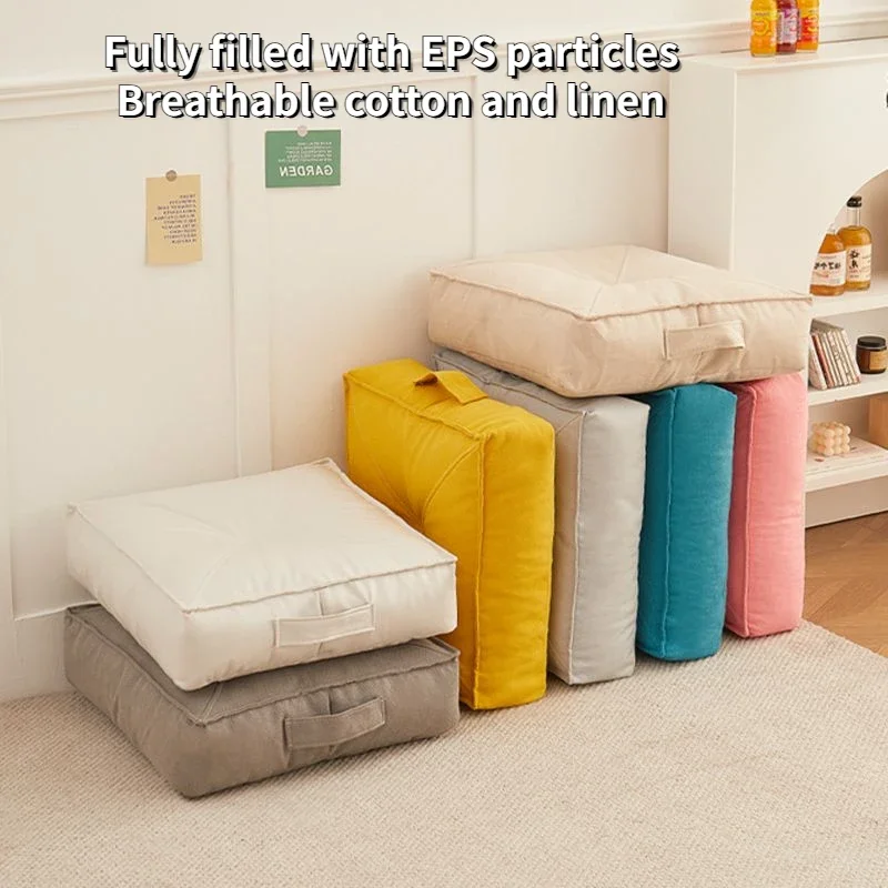 

Cushions Futon Tatami Mats Floor Footstool Bay Window Square Stool Thickened Nordic Style Pouf Small Bench Living Room Low Stool