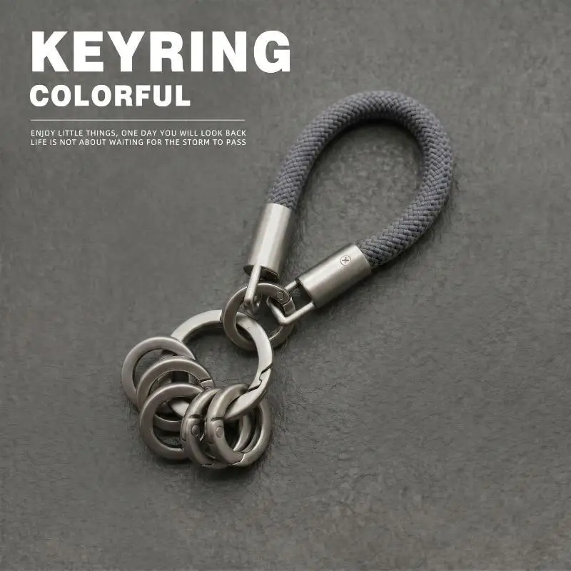 Keychain Organizers Zinc Alloy Key Holders With Rings – Compact Metal Key Management Systems