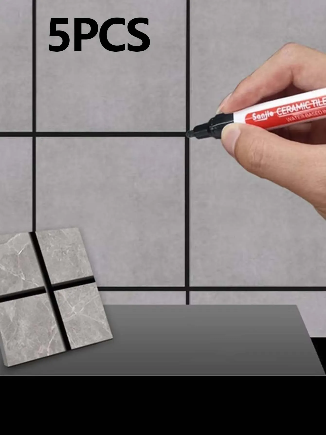 1/5/10/30PC Keramische tegels badkamer muur vloertegel kloof kleur reparatie anti-schimmel waterdicht whiteboard kleur reparatie pen